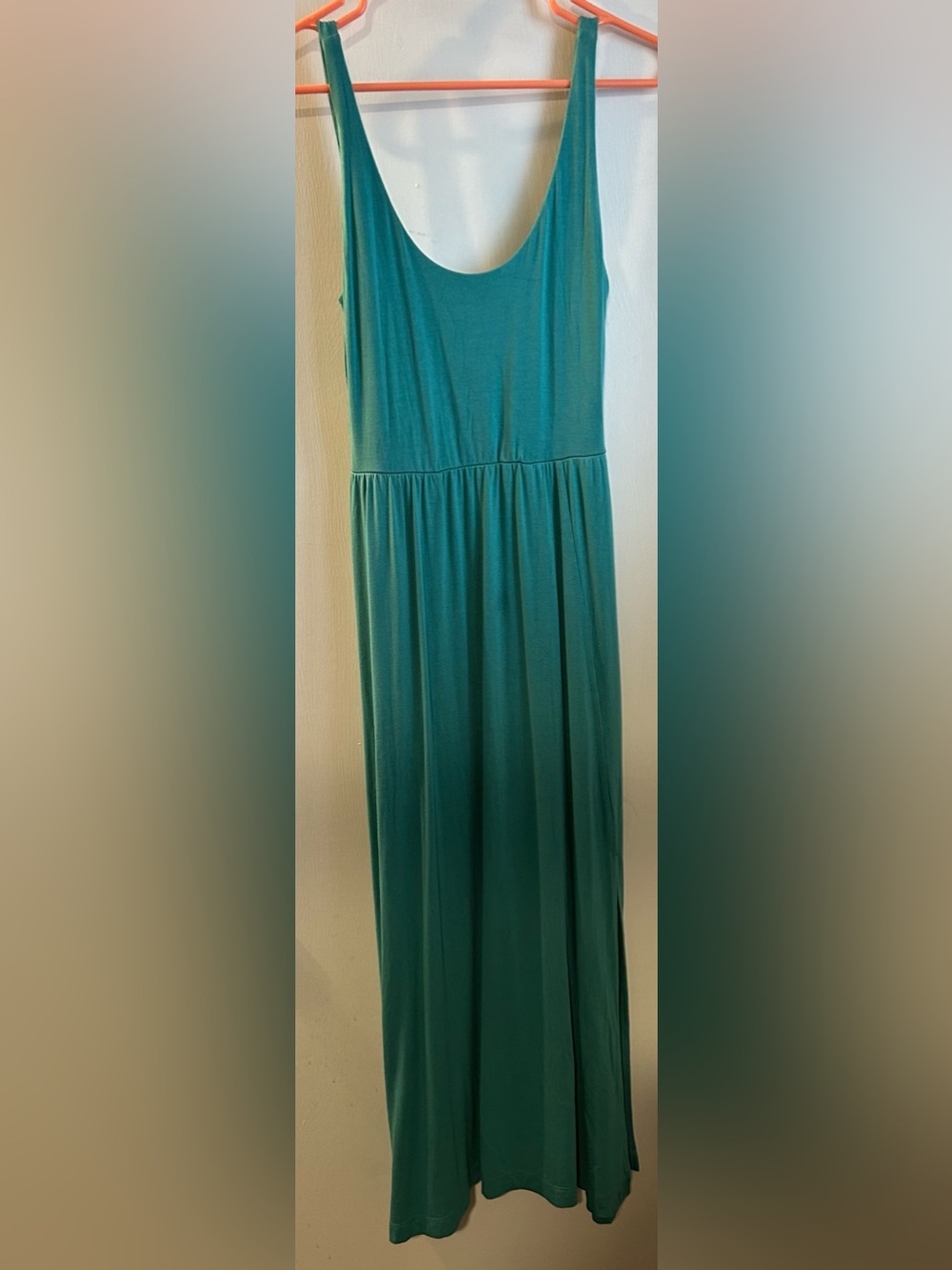 a new day Teal Scoop-Neck Sleeveless Maxi Dress Size XS